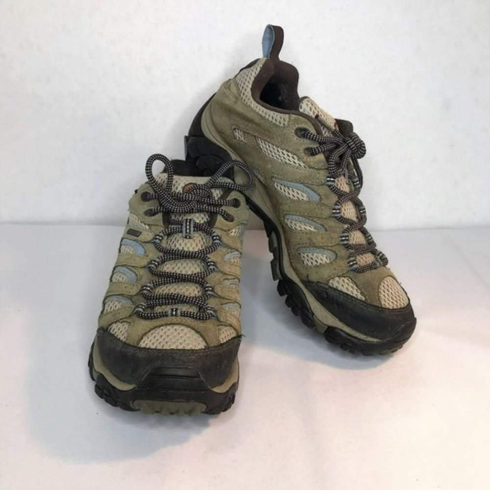 Merrell Moab Vibram Waterproof Hiking Shoe Olive